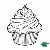 Cupcake Coloring Pages With Sprinkles sketch template