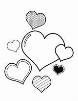 Rose Heart Coloring Page Pages sketch template