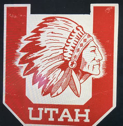 Utah Ute’s decal mascot logo from 1940-50’s