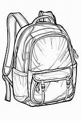 Backpack Coloring Pages Free Downloads  Sheets For Kids sketch template