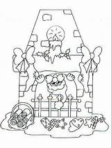 Christmas Chimneys coloring Pages Free Printable  sketch template