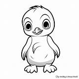 Baby Penguin Coloring Pages  Free & Printable sketch template