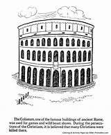 Ancient Rome Colosseum Coloring Page Pages sketch template