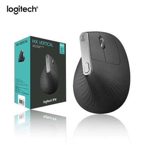 Logitech MX Vertical Wireless ERGO Mouse Graphite Cepat Gratis Pengiriman|Mice| - AliExpress