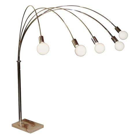 5 branch chrome arc floor lamp | Arc floor lamps, Floor lamp, Lamp