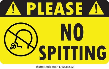 77 Do not spit sign Gambar, Foto Stok & Vektor | Shutterstock