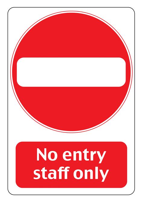 No Entry Signs | Poster Template