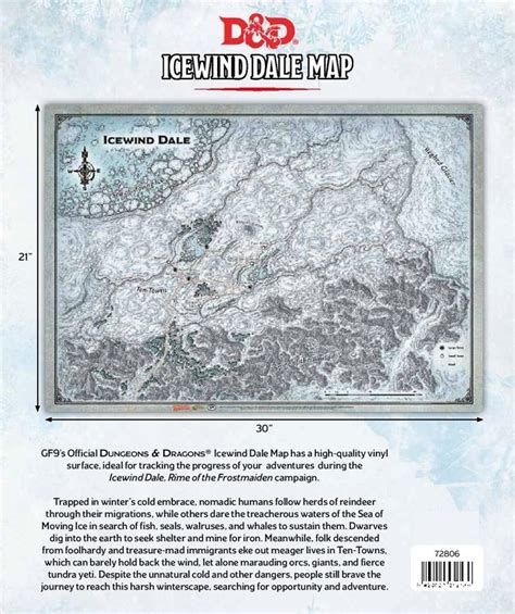 Dungeons & Dragons: Icewind Dale Map - (31'x21') | at Mighty Ape NZ