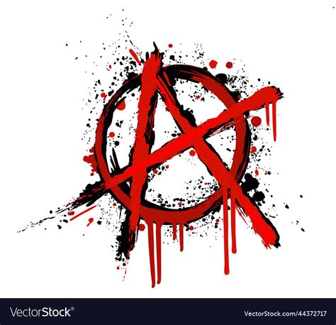 Anarchy symbol punks not dead Royalty Free Vector Image