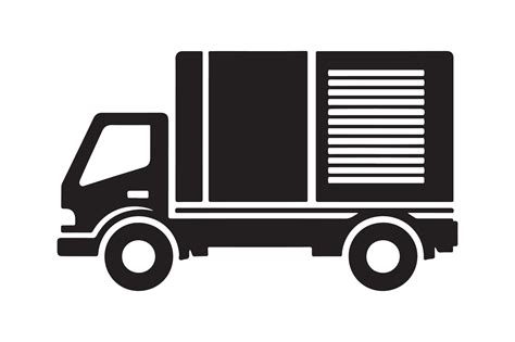 Basic Silhouette of Delivery Truck Art 47585298 Vector Art at Vecteezy