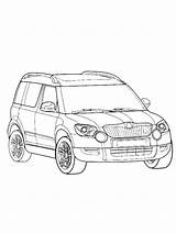 Skoda coloring Pages sketch template