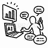 シンプル人物 AIにアシストしてもらう人イラスト  No 23174987｜無料イラスト・フリー素材なら「イラストAC」 sketch template
