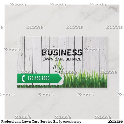 Professional Lawn Care Service Business Card | Zazzle.com | Lawn care business cards, Lawn care ...