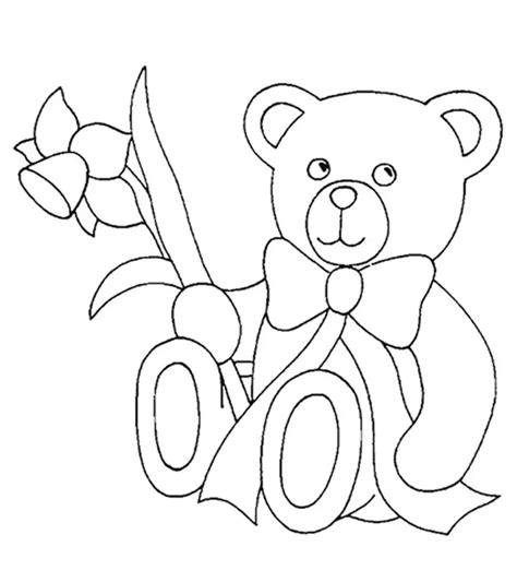 Top 18 Free Printable Teddy Bear Coloring Pages Online