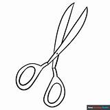 Scissors Coloring Page  Easy Drawing Guides sketch template