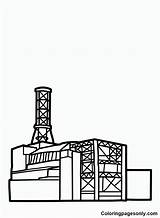 Factory Coloring Pages To Print  Free Printable sketch template