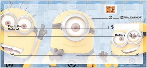 Minions Personal Checks | Minions Checks at PersonalChecksUSA.com