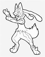 Pokemon Lucario Mega Evolution Coloring Pages sketch template