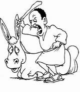 Balaams Donkey Colouring Pages Page 2 Sketch Coloring sketch template