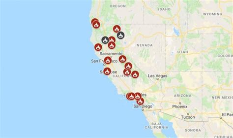 Map: See Where Wildfires Are Burning In California - Nbc Southern - Oregon California Fire Map ...