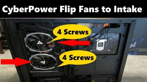 How to Flip The Side Fans in a CyberPowerPC Desktop From Exhaust to ...