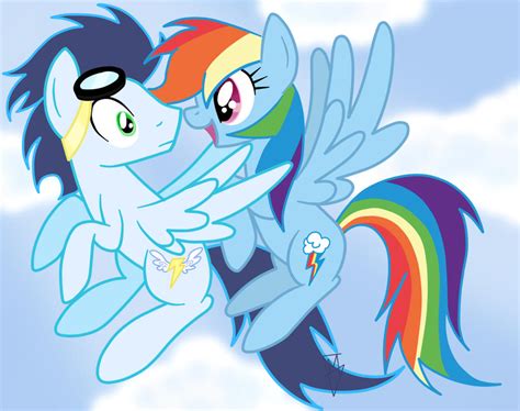 R: Hi'ya Soarin! |Soarin and Rainbow Dash by Go0re on DeviantArt