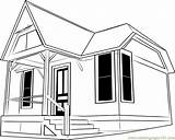 Country Outhouse Pages Coloring sketch template