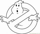 Ghostbusters Logo Coloring Page  Free Pages sketch template