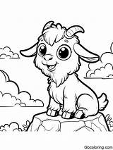 Goats Coloring Pages For Kids  GBcoloring sketch template