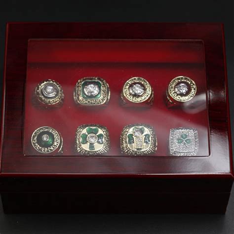 8 Boston Celtics NBA championship rings set - MVP Ring