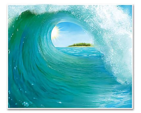 Wave Party Backdrop Tropical Party Backdrop Surf Wave - Etsy in 2022 | Surfing waves, Waves ...
