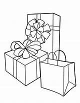 Gift Coloring Pages sketch template
