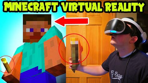 Minecraft PS4 VR Gameplay // Minecraft VIRTUAL REALITY Gameplay ...