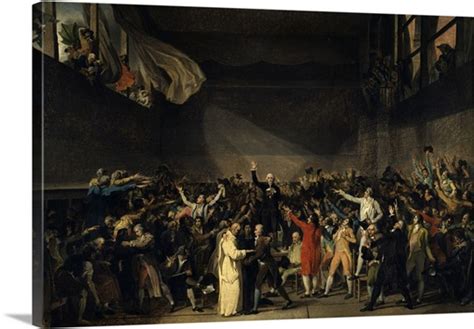 The Tennis Court Oath, June 20, 1789, By Jacques Louis David, After 1791 Wall Art, Canvas Prints ...