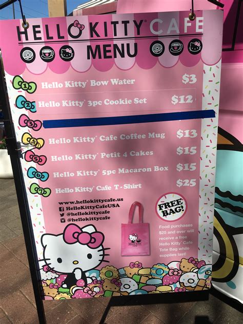 Hello Kitty Cafe Truck Menu | Hello kitty clothes, Hello kitty, Kitty cafe