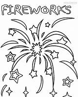 Firework Coloring Pictures sketch template