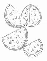 Incredible Watermelon Coloring Page  Nation sketch template