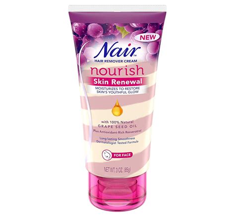 Nair Hair Remover Cream Nourish Skin Renewal For Face 3 Oz, 1 Pack ...