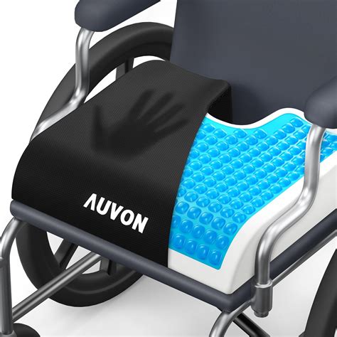 Buy AUVON Gel Wheelchair Seat Cushion, Relieve Sciatica, Back, Coccyx, Pressure Sore and Ulcer ...