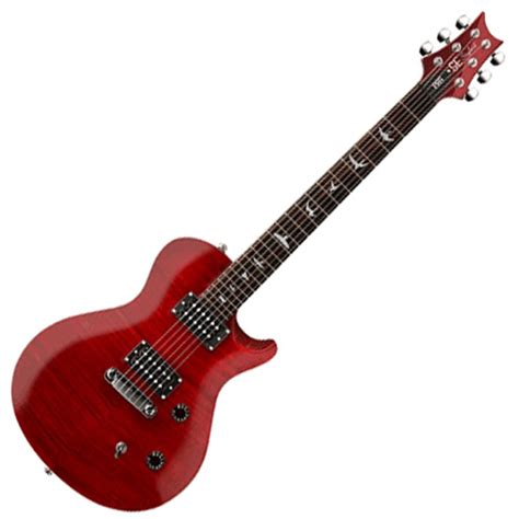 PRS SE Singlecut Electric Guitar, Red with Birds inlays at Gear4music