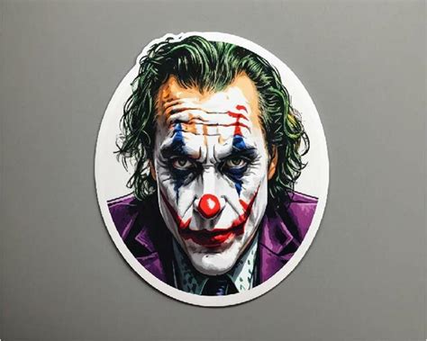 Premium Vector | Joker sticker 2d vector white background