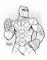 Marvel Black Panther Coloring Page sketch template