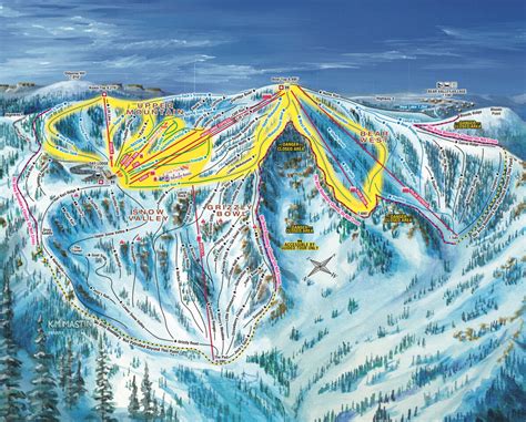 Bear Valley Trail Map | SkiCentral.com