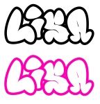 New Graffiti Letters: Graffiti Names Jasmin & Lisa Design