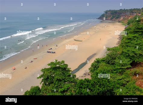 The beach at Varkala, Kerala, India Stock Photo - Alamy