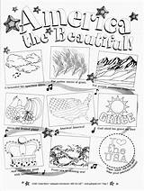 America The Beautiful Sheet Coloring Pages sketch template