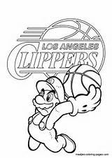 Los Angeles Clippers Coloring Pages  Learny Kids sketch template