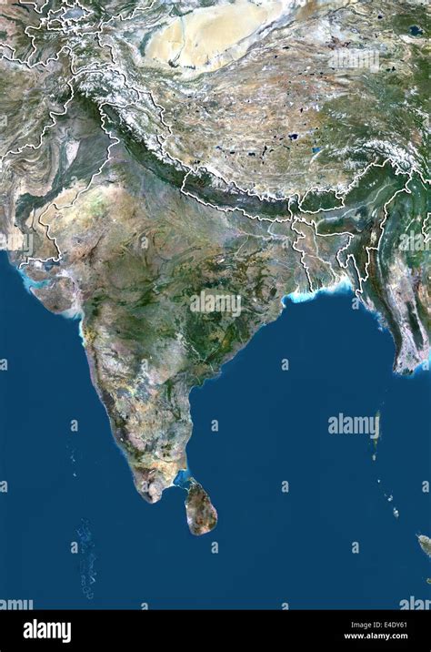 India Map And Satellite Image