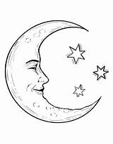 Moon Coloring Pages Free Printable PDF sketch template