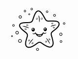 Starfish Coloring Fun  Page sketch template